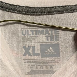 Never worn men adidas xl white/gold t shirt